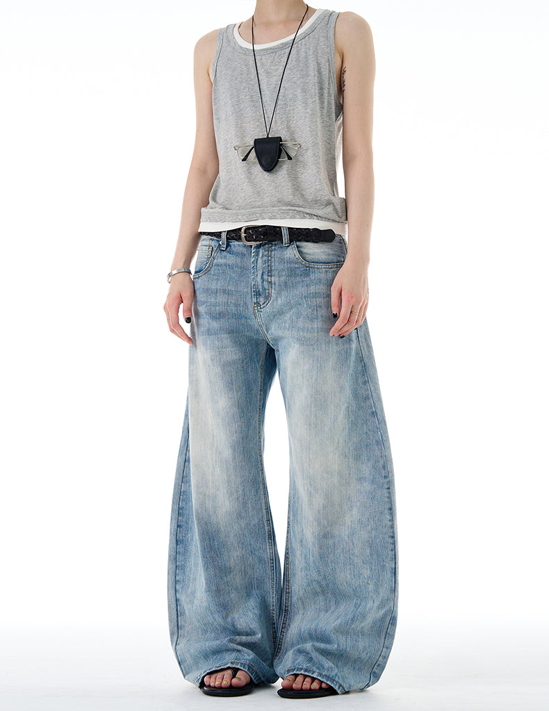 MADWITCH CLASSIC WIDE LEG DENIM #G6669-1