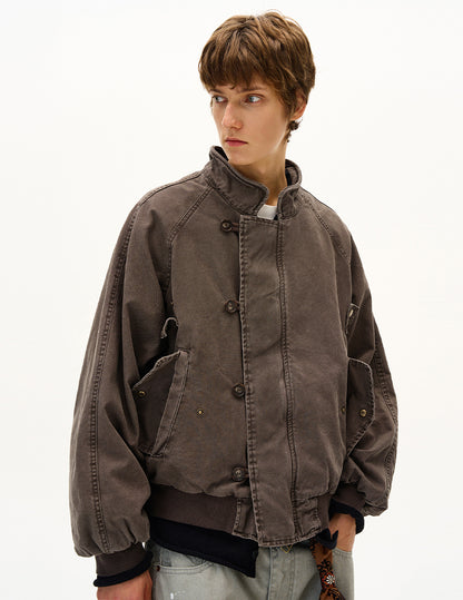 MADWITCH UNISEX WASHED UTILITY JACKET #MD2561