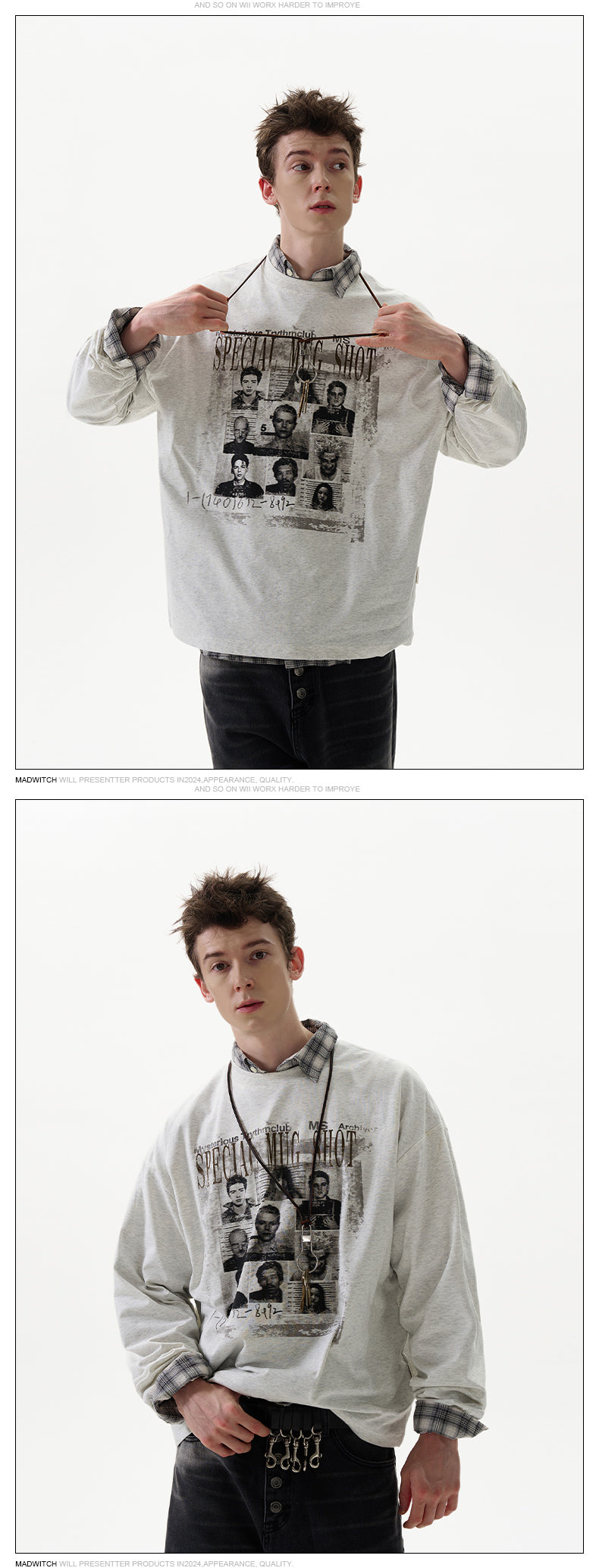 MADWITCH ROCK PRINT LONG SLEEVE #27261
