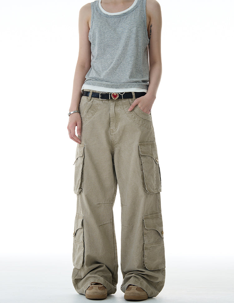 MADWITCH MULTI POCKET CASUAL WORK PANTS #A606