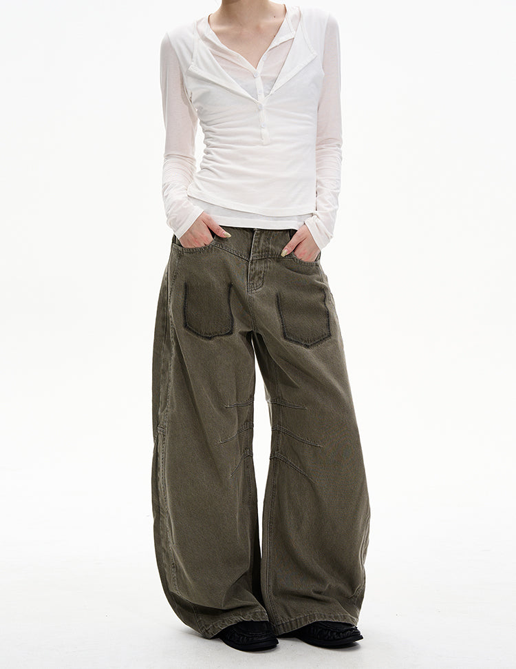 MADWITCH GRUNGE SLUNG JEANS #G6890