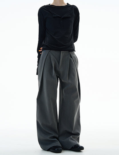 MADWITCH UNISEX WIDE LEG STRAIGHT DRESS PANTS #C915