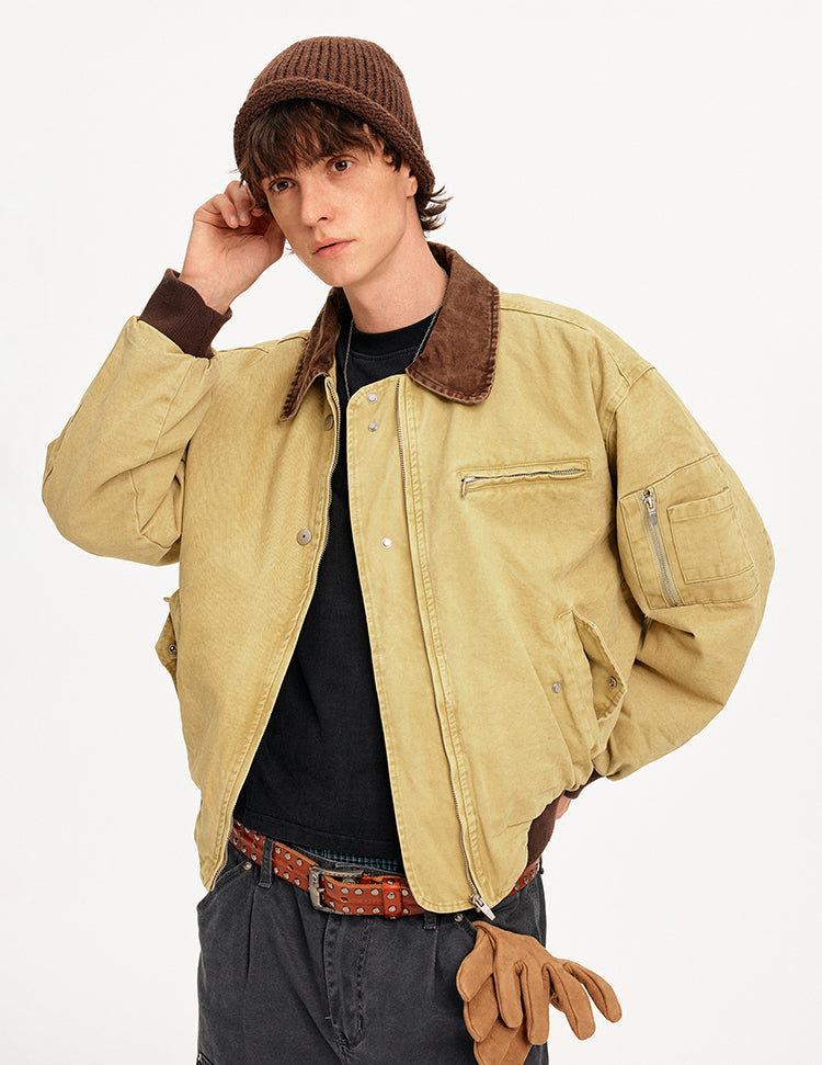 MADWITCH COLORBLOCK WORKWEAR BOMBER JACKET #CW1329