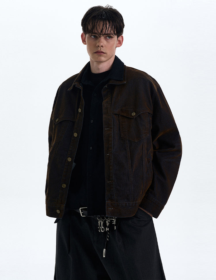 MADWITCH VINTAGE HEAVY-DUTY WORKWEAR JACKET #G6813
