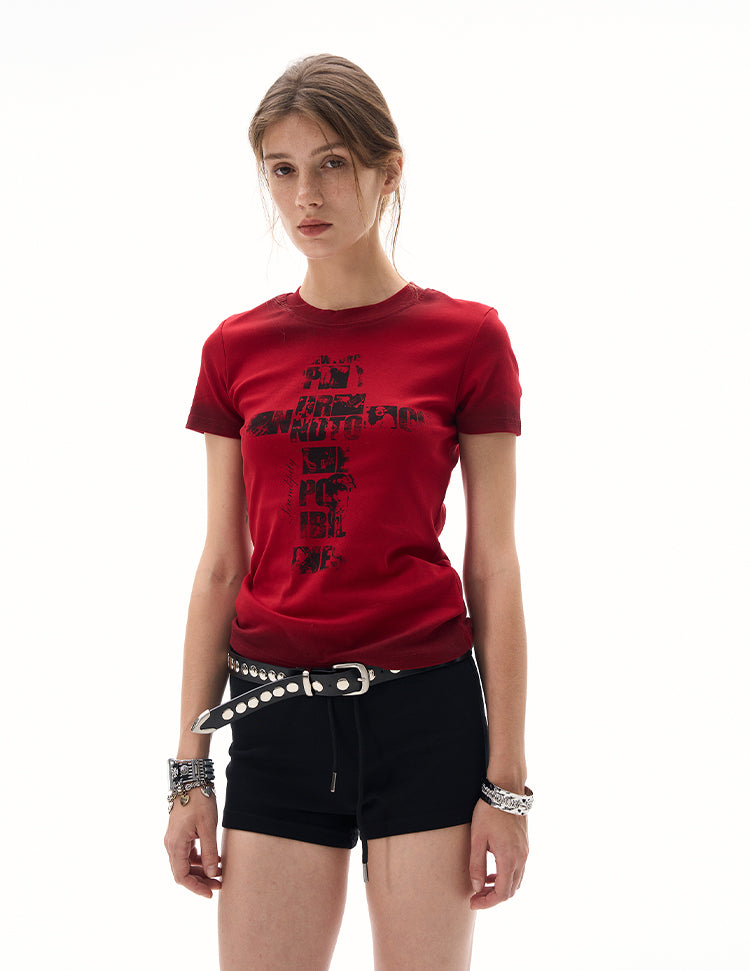 MADWITCH WAIST-DEFINING BABE TEE #22682C25