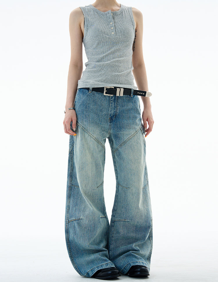MADWITCH SLUB WASH DENIM PANTS #G6847