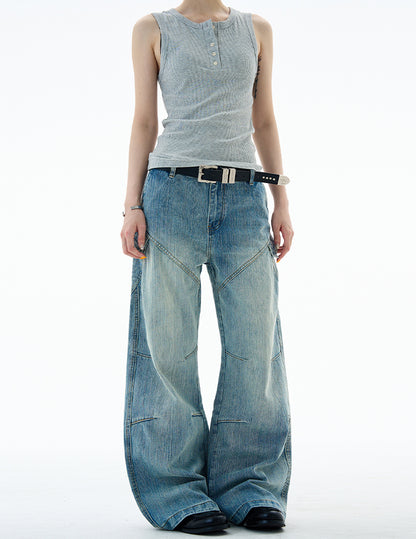 MADWITCH SLUB WASH DENIM PANTS #G6847
