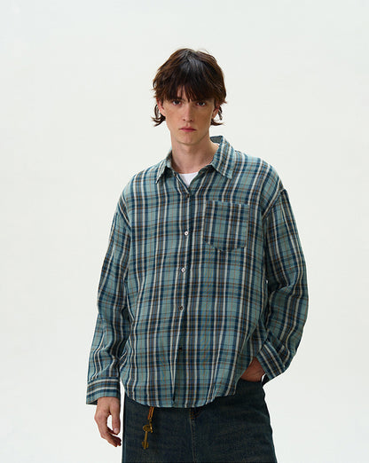 MADWITCH CASUAL CHECKERED SHIRT #8933