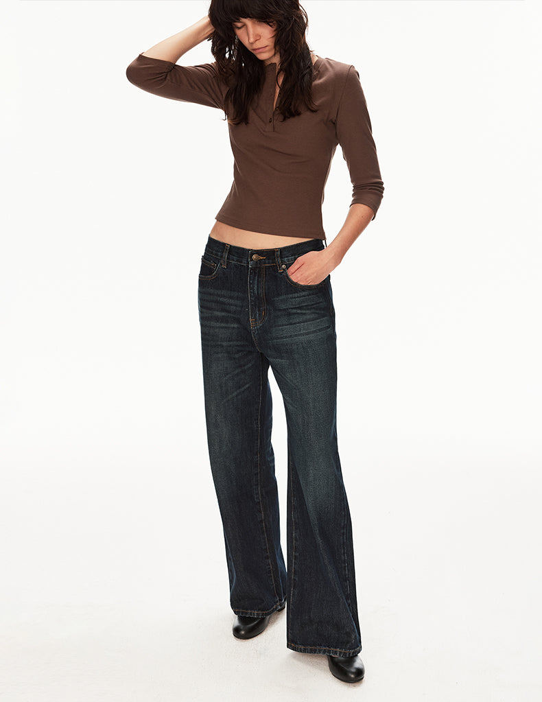 MADWIT AMERICAN STRAIGHT JEANS #GPC9773