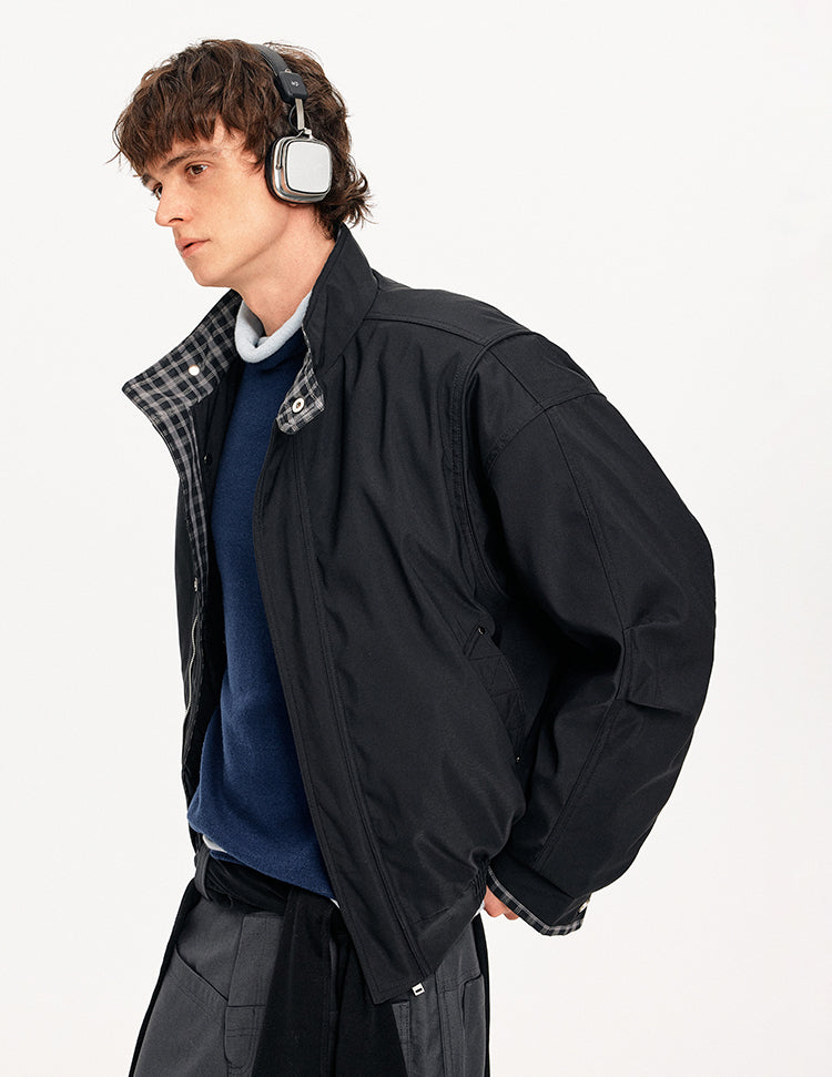 MADWITCH COLORBLOCK CHECKERED DOWN JACKET #630189