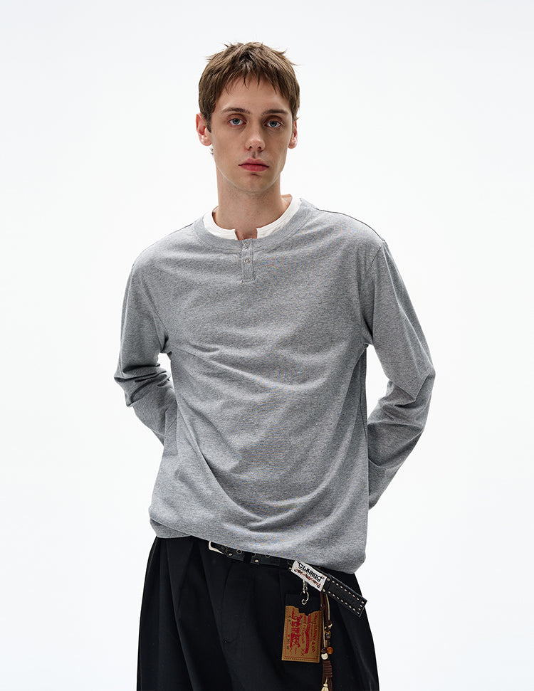 MADWITCH CLEAN FIT FAUX LAYERED SHIRT #RT30