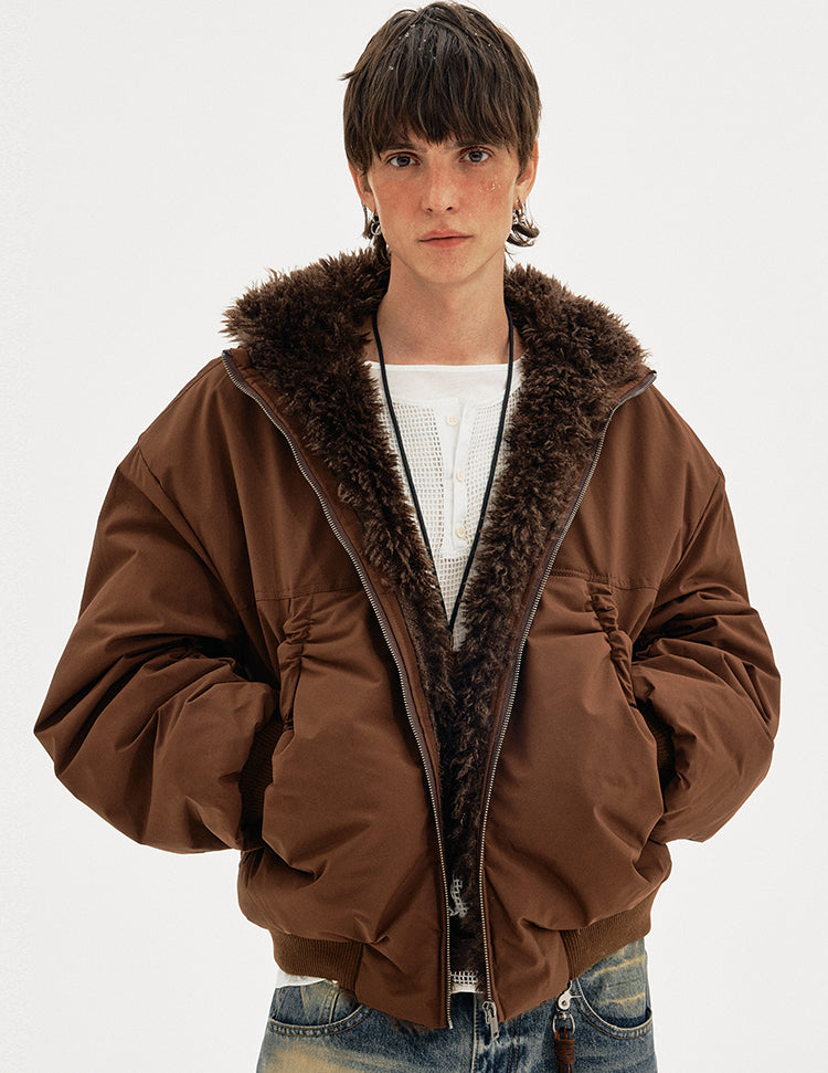 MADWITCH FLEECE HOODED COAT #M377