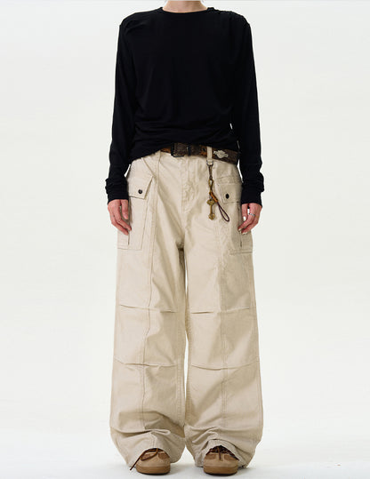 MADWITCH STRAIGHT-LEG CARGO PANTS #F9028