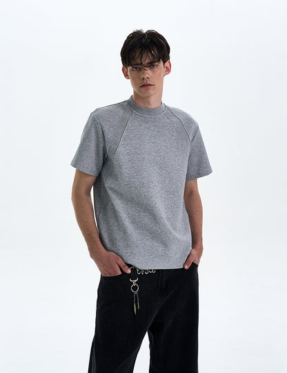 MADWITCH BOXY STRAIGHT SHOULDER T-SHIRT #XY24002