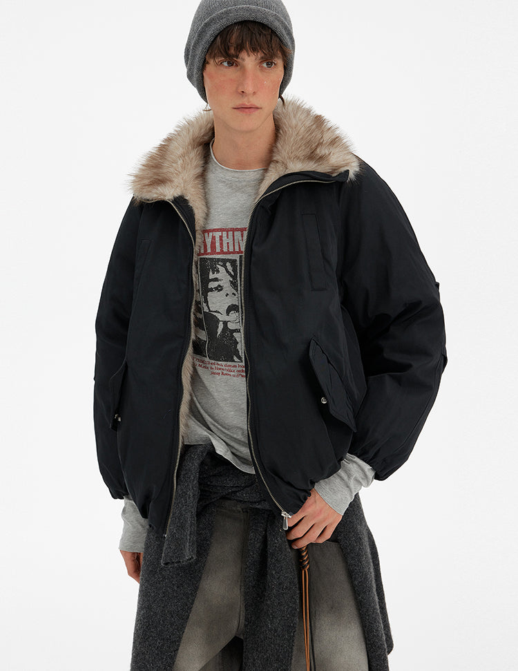 MADWITCH VINTAGE CARGO FUR PARKA #MF8618