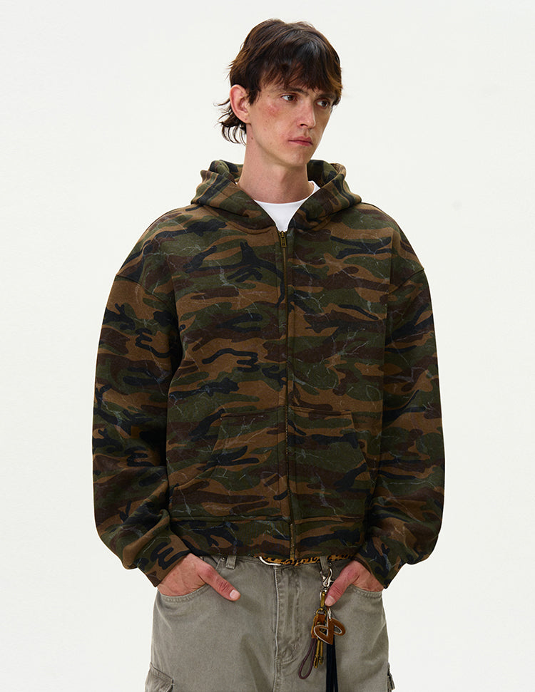 MADWITCH CAMO HOODED SWEATSHIRT #L373