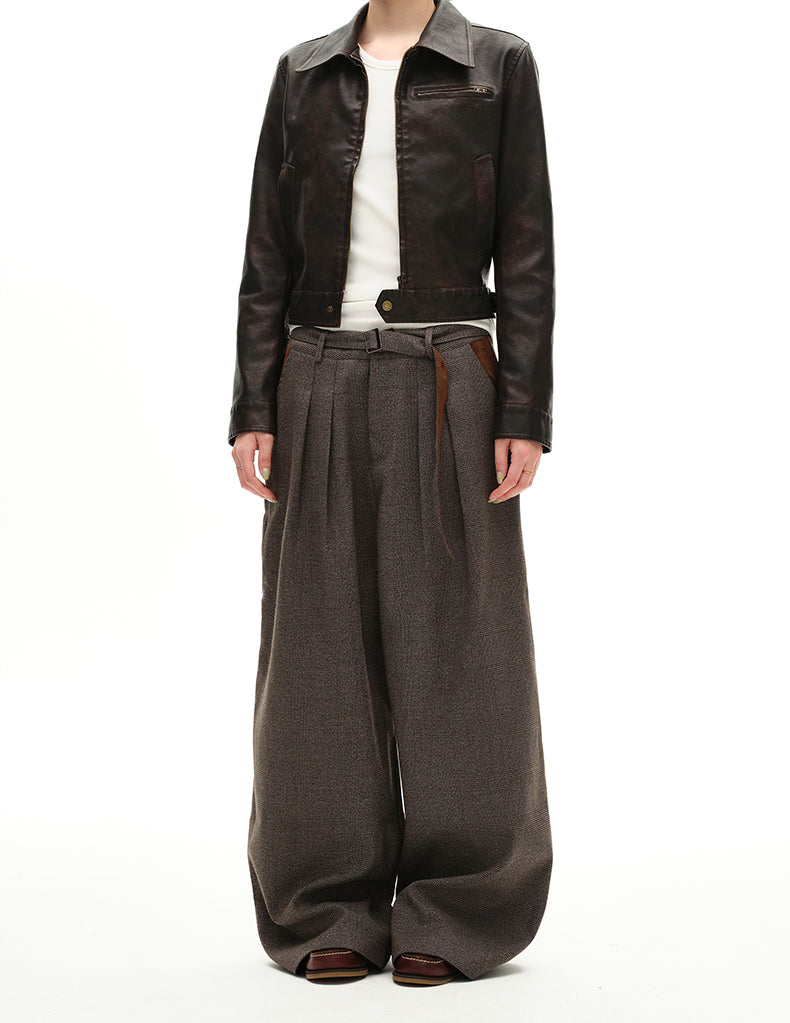 MADWITCH HOUND PLEAT TROUSERS #C933