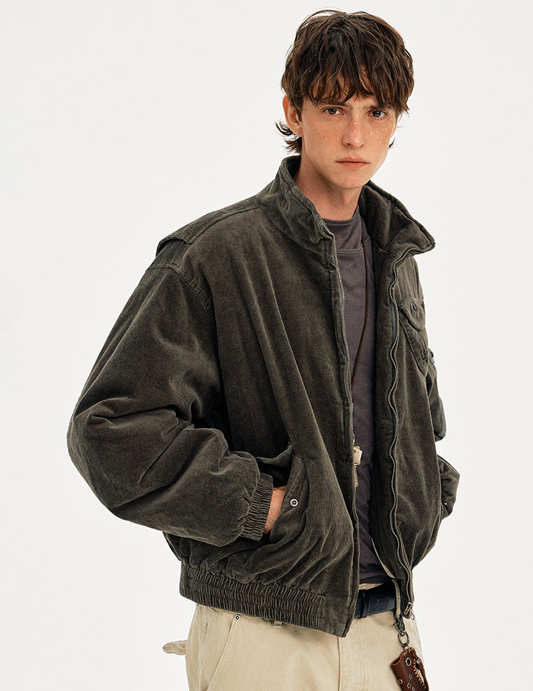 MADWITCH CORDUROY WORKWEAR QUILTED JACKET #25558