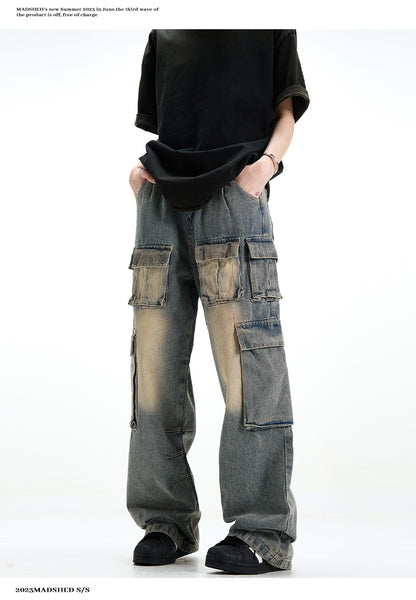 MADWITCH POCKETS CARGO JEANS #K3173