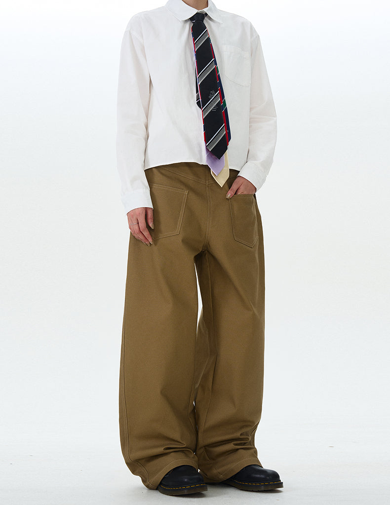 MADWITCH INVERTED SIMPLE CASUAL PANTS #L528