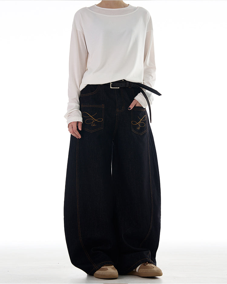 MADWITCH REVERSED FRONT AND BACK DENIM JEANS #NB128