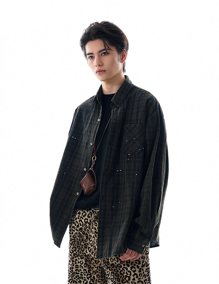 MADWITCH SPRING PLAID SHIRT #CS99