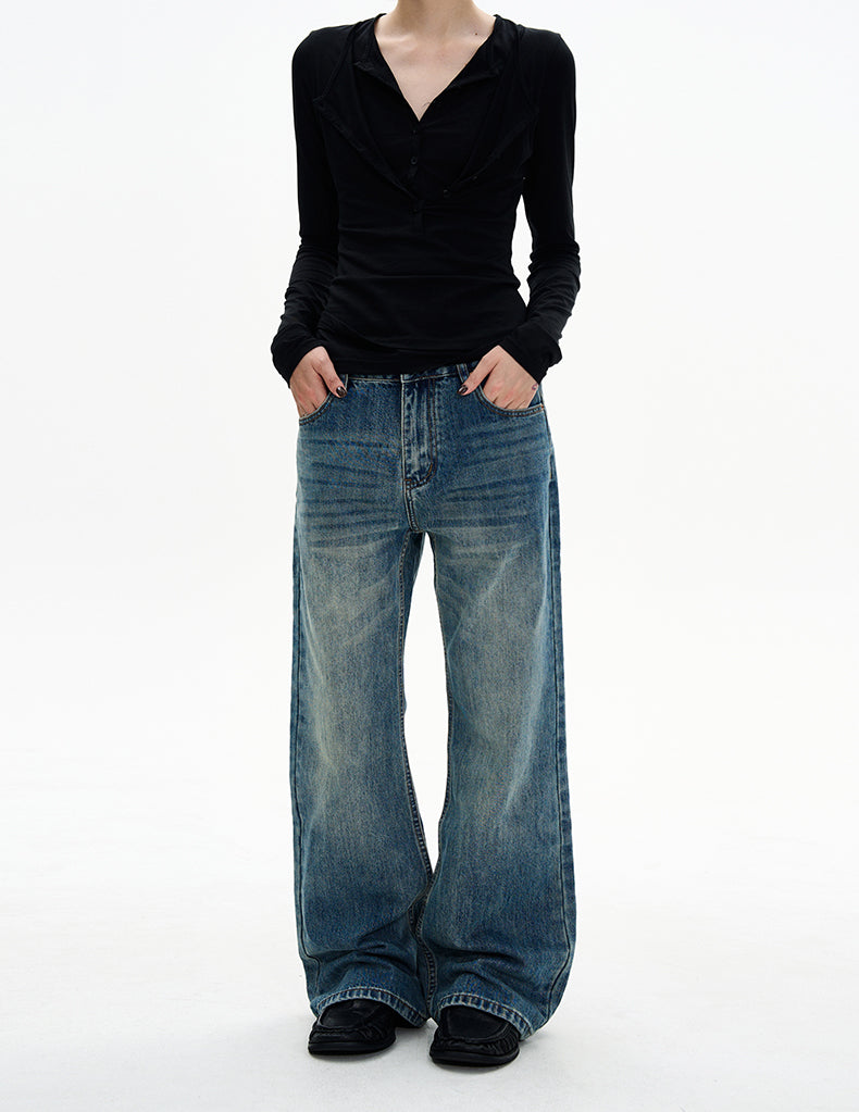 MADWITCH AGED STRAIGHT DENIM #N5531