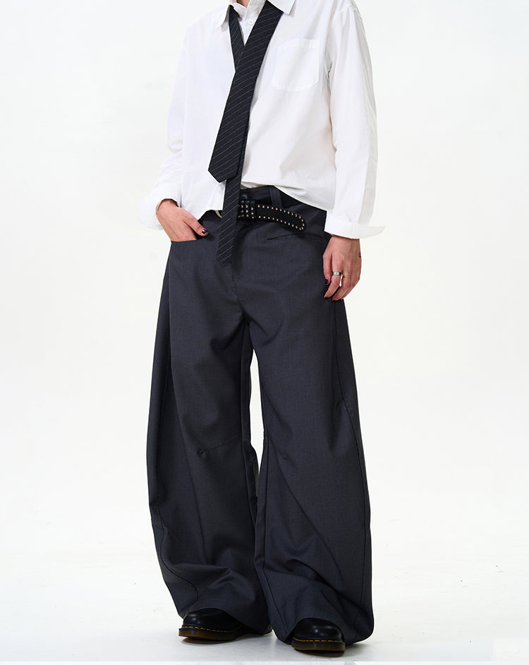 MADWITCH SLIM FIT CURVED CUT DRESS PANTS #CK6586