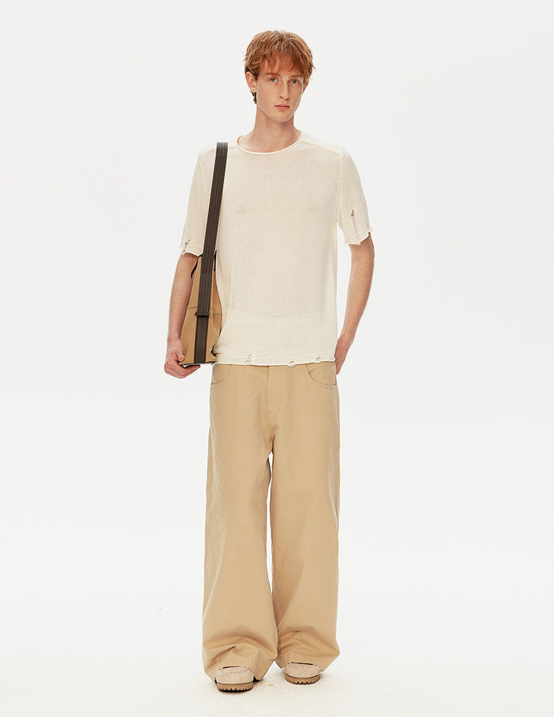 MADWIT BUTTON FRONT PANTS #WM2588