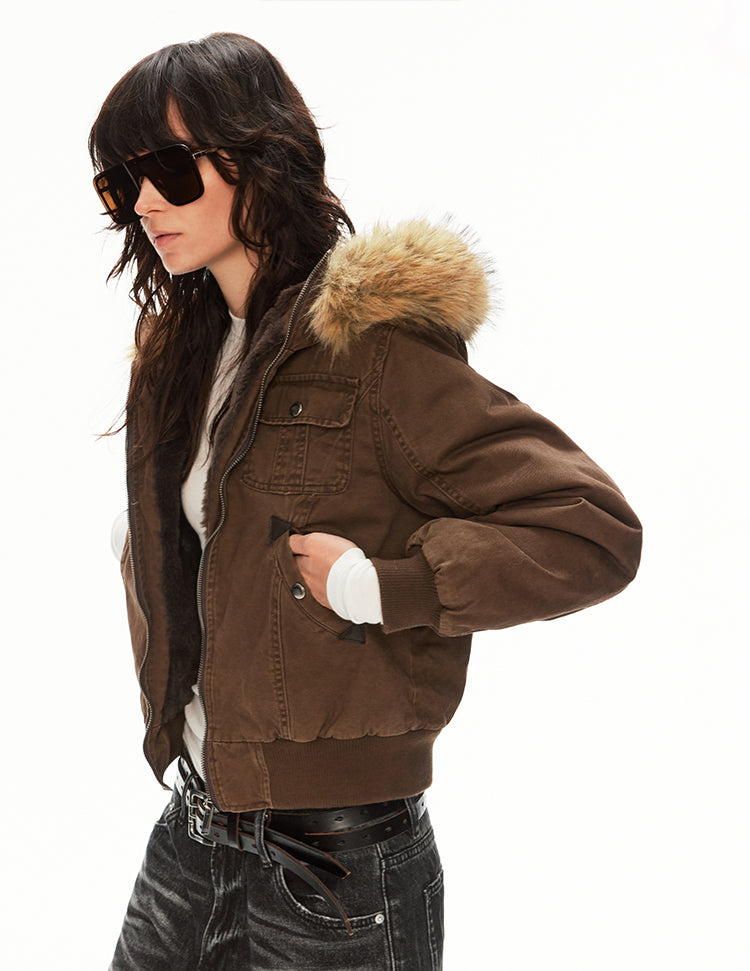 MADWITCH CANVAS HOODED JACKET #256192