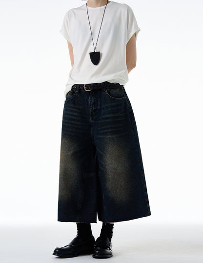 MADWITCH VINTAGE WASHED DENIM SHORTS #FX075