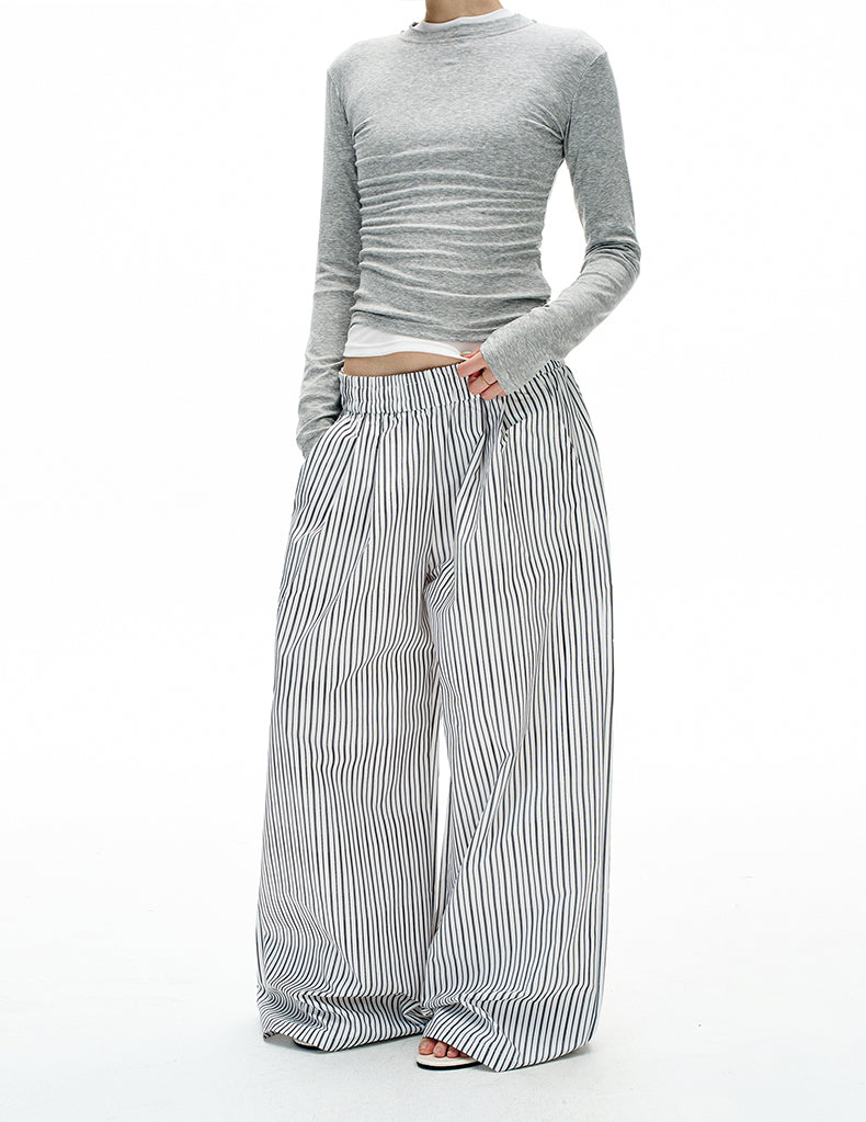 MADWITCH LAZY STRIPE TROUSERS #C935