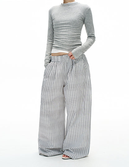 MADWITCH LAZY STRIPE TROUSERS #C935