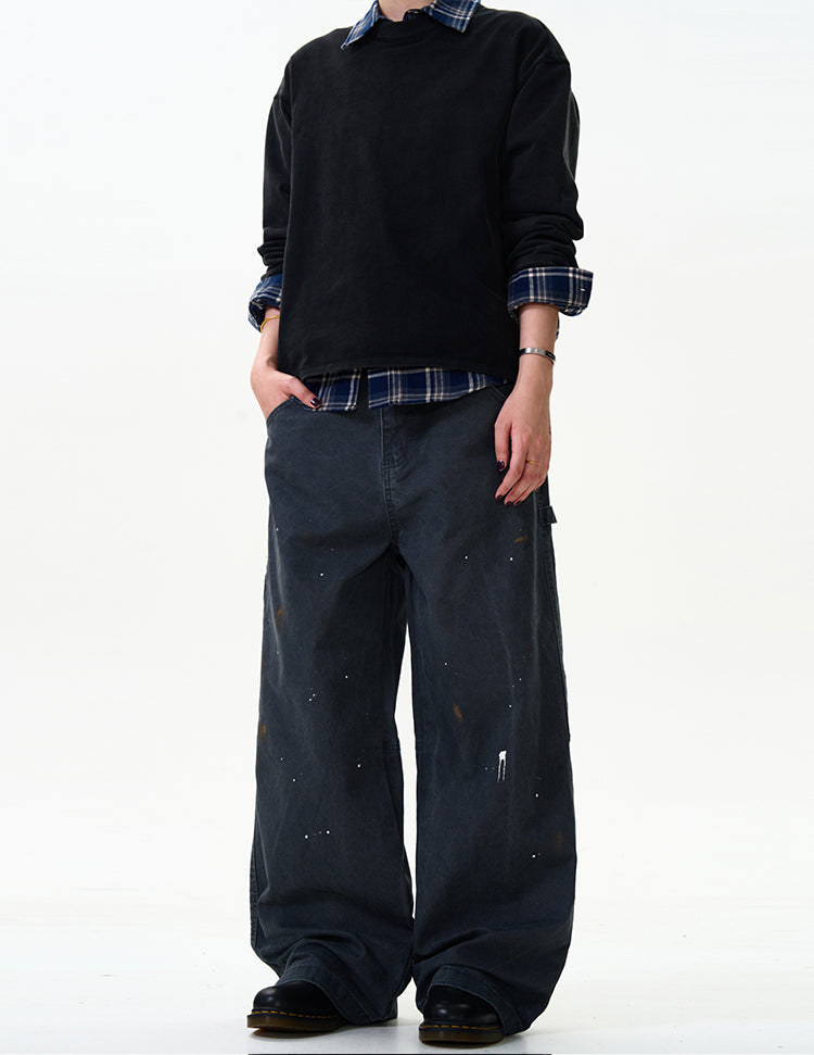 MADWITCH STREET STYLE STRAIGHT-LEG JEANS #CK3355