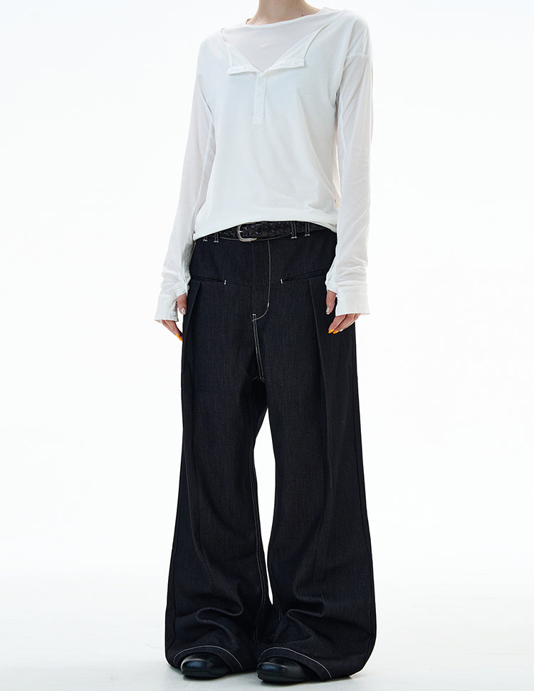 MADWITCH SLIM FLARE DRESS PANTS #AK028