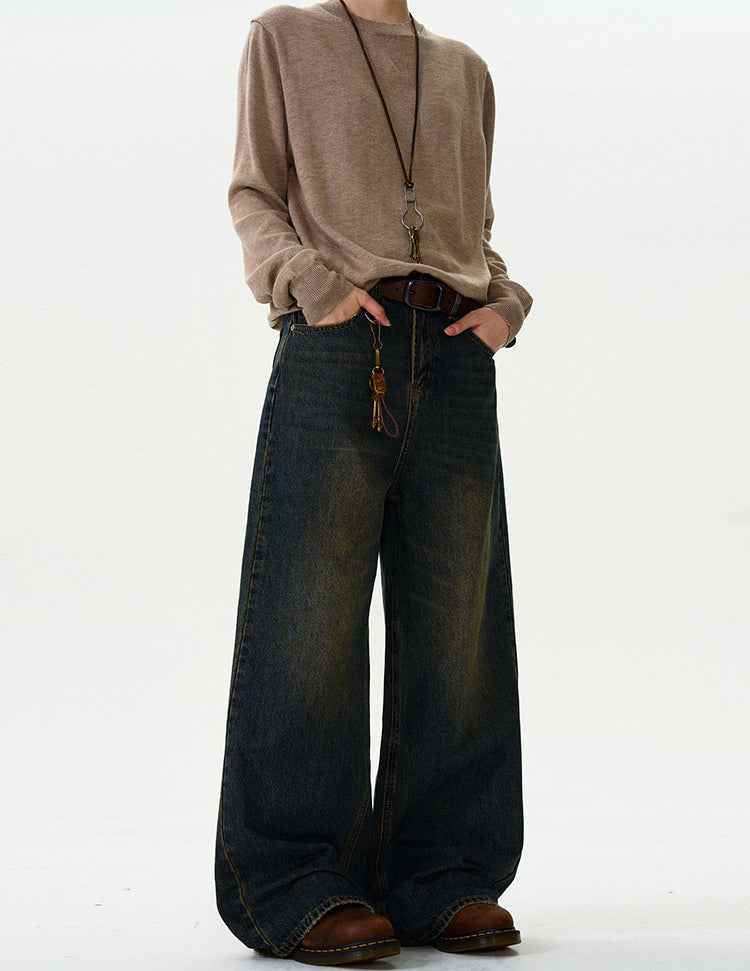 MADWITCH VINTAGE LOOSE-FIT JEANS #K3350