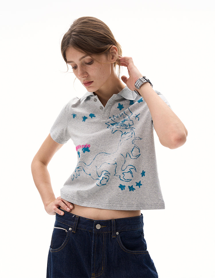 MADWITCH SUMMER PRINTED T-SHIRT #L989
