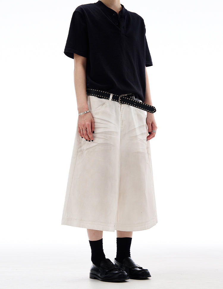 MADWITCH AMERICAN HIGH STREET CROPPED JEANS #L804