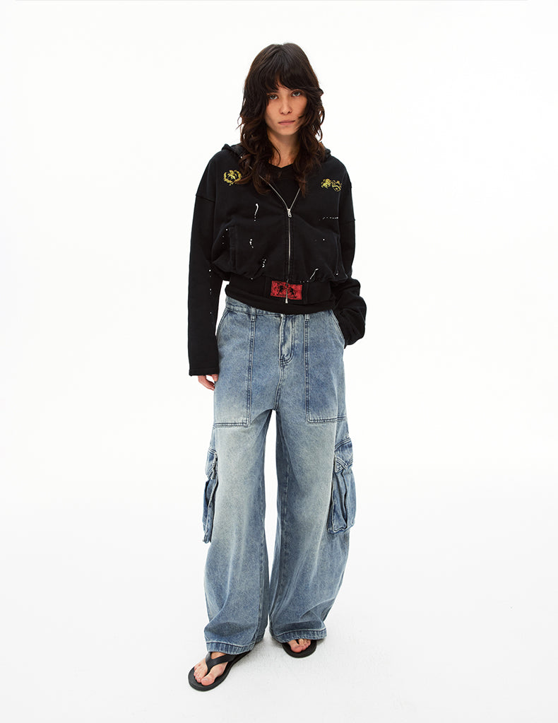 MADWIT UTILITY WASH JEANS #G6856