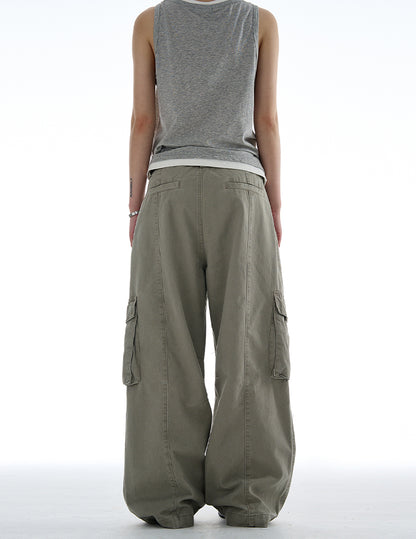MADWITCH VINTAGE MULTI-POCKET CARGO PANTS #CK6650