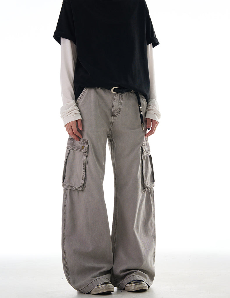 MADWITCH HEAVY WASHED CARGO PANTS #Z006