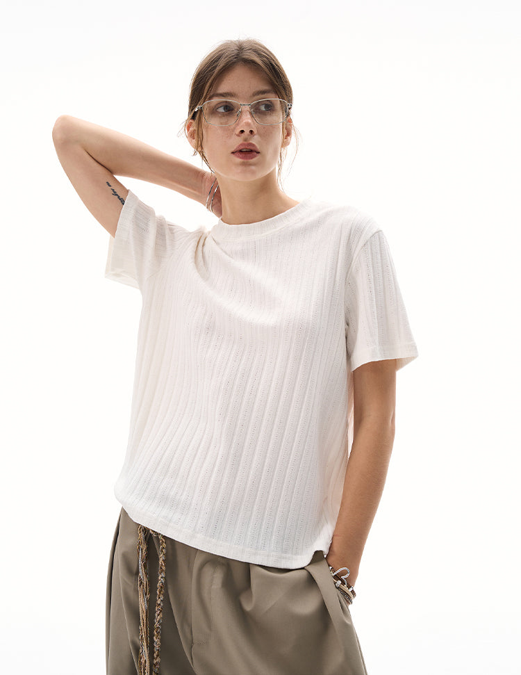 MADWITCH CLASSIC CREW KNIT TSHIRT #R2409