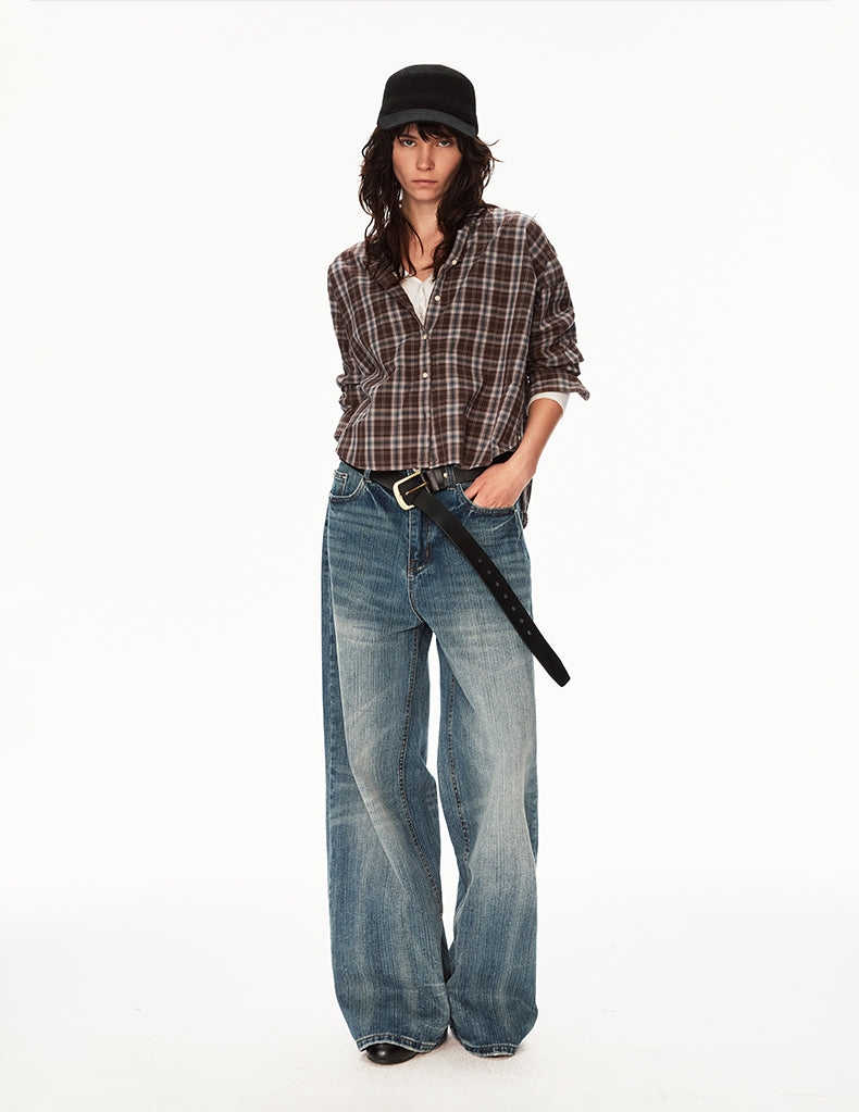 MADWIT HIGH STREET WIDE JEANS #DR8812