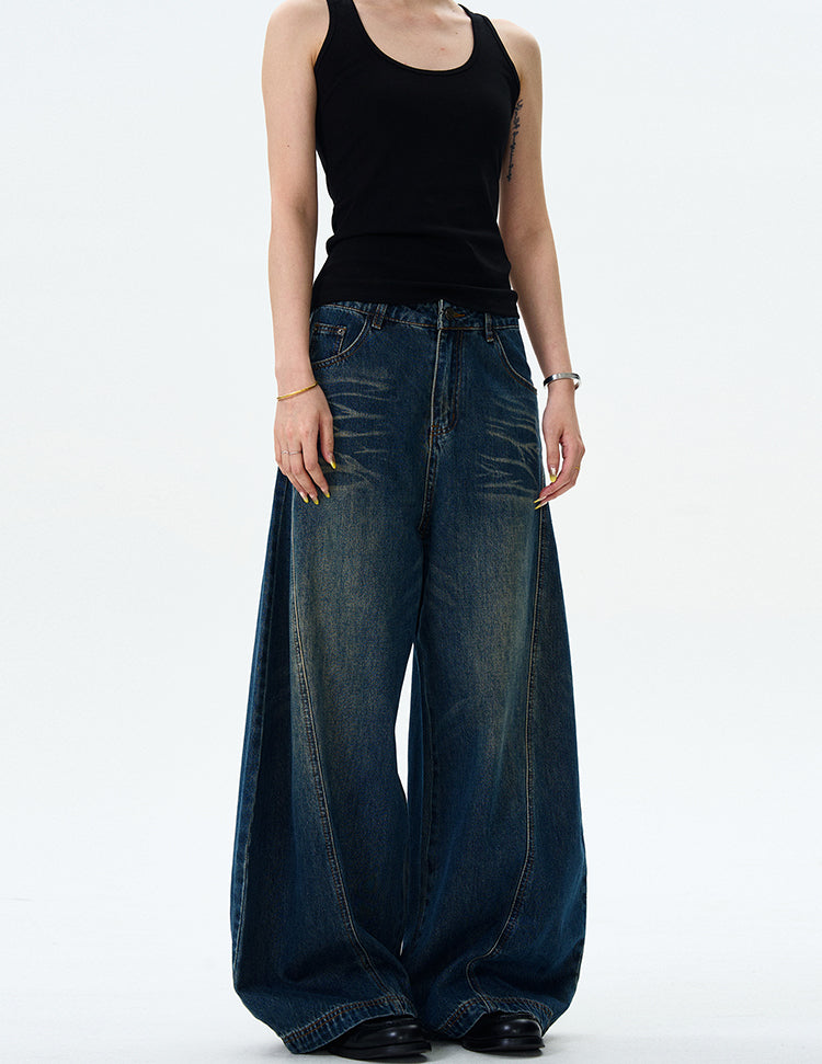 MADWITCH WIDE-LEG LOOSE JEANS #WHOA084