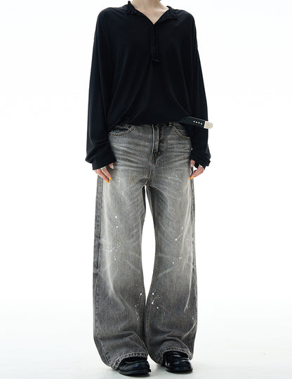 MADWITCH HIGH STREET SPLATTER JEANS #FX085