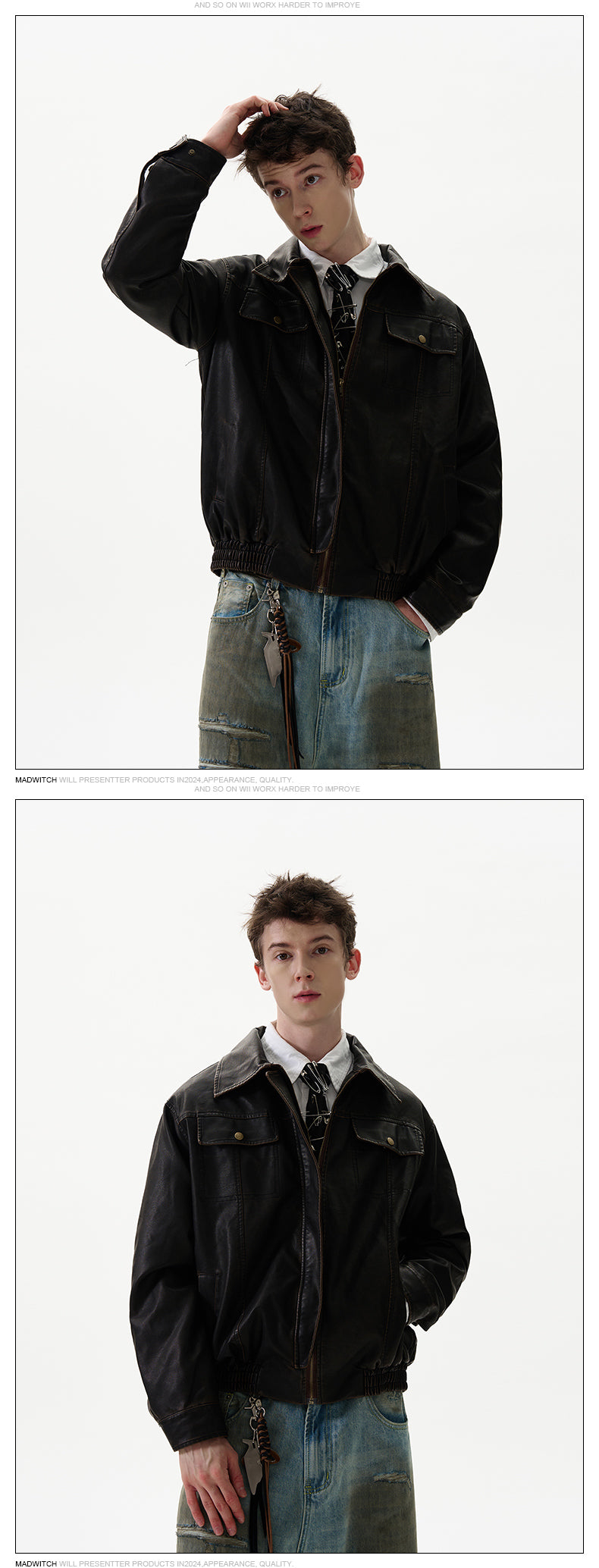 MADWITCH PU LEATHER JACKET #CJ728