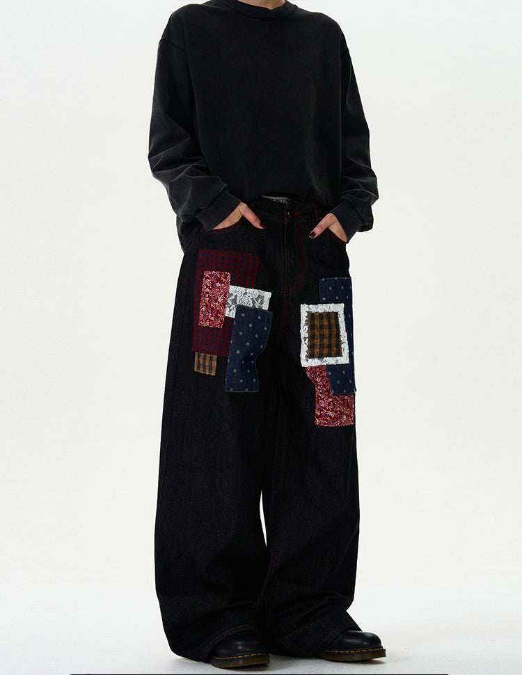 MADWITCH PATCHWORK ORIGINAL DENIM JEANS #WHOA077