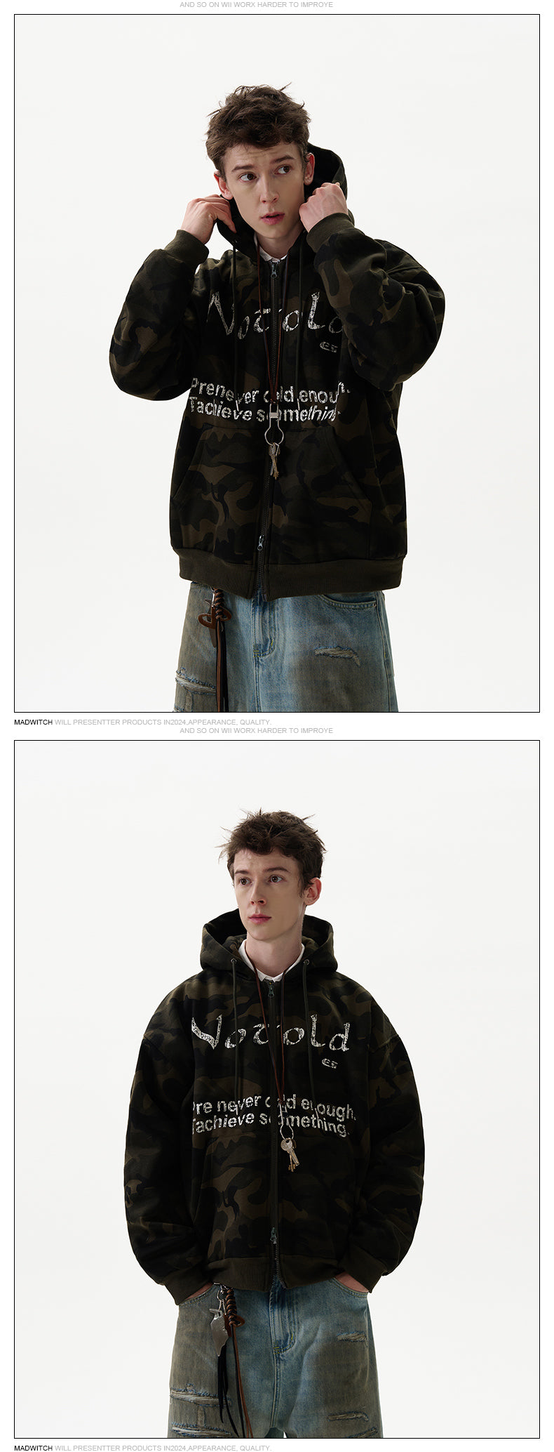 MADWITCH CAMOUFLAGE HOODIE #6902