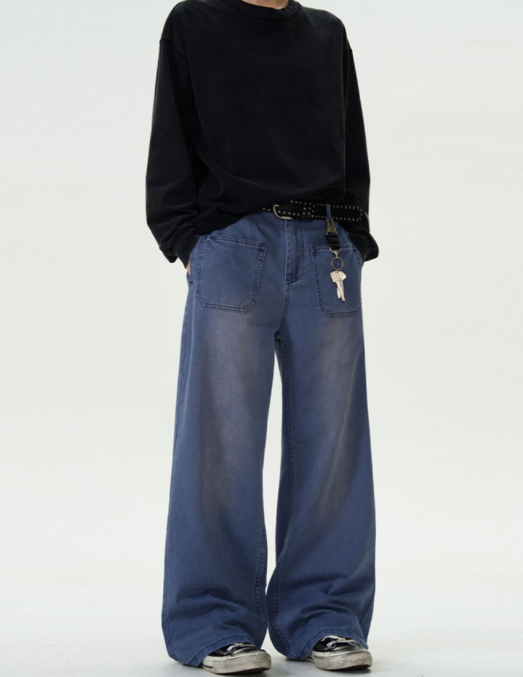 MADWITCH INSIDE-OUT WASHED DENIM PANTS #CK3369