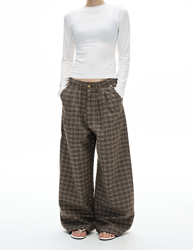 MADWITCH PLEAT TWEED PANTS #C950